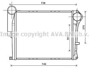 AVA QUALITY COOLING re4098 -  Интеркулер